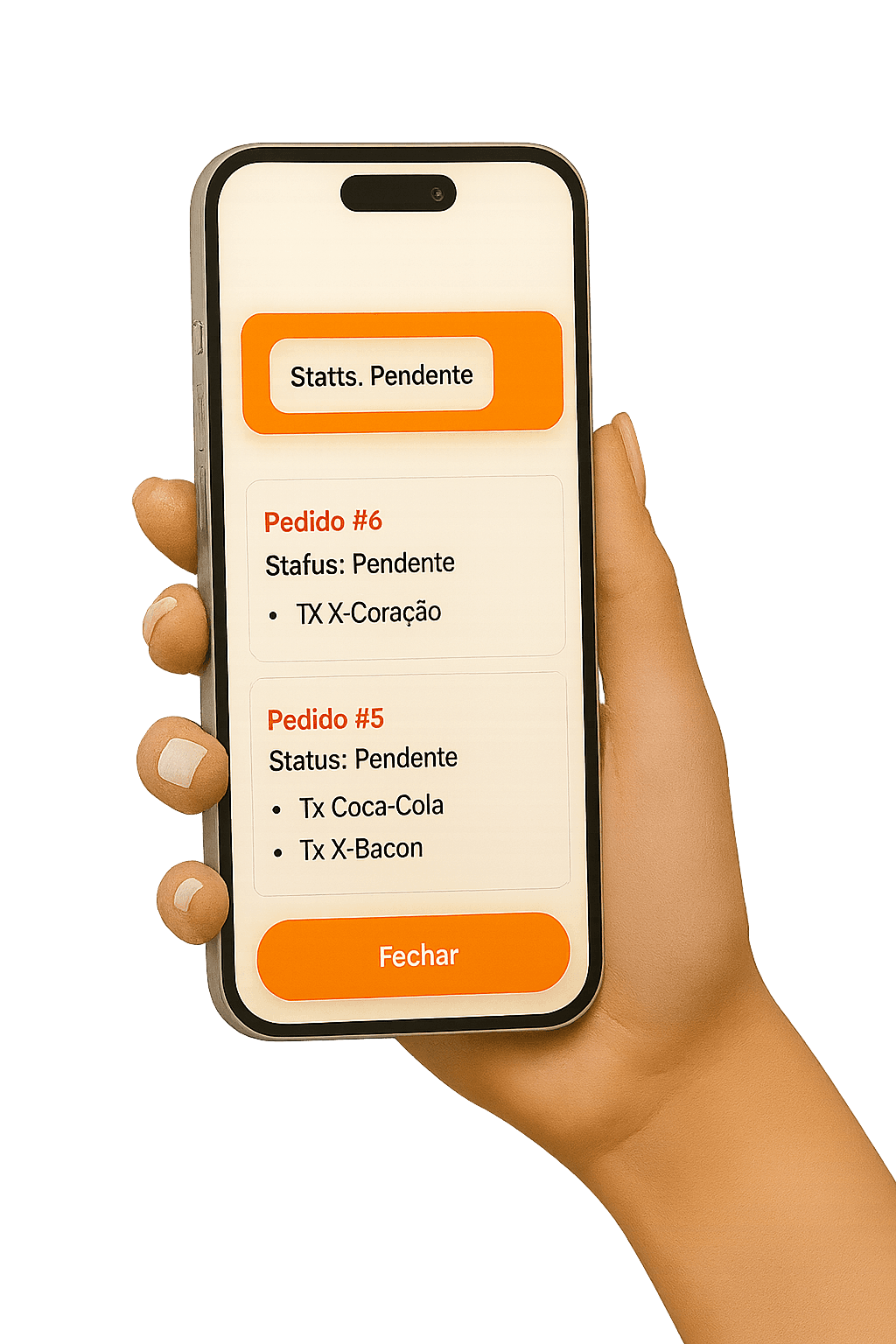 Acompanhamento status do pedido Hover